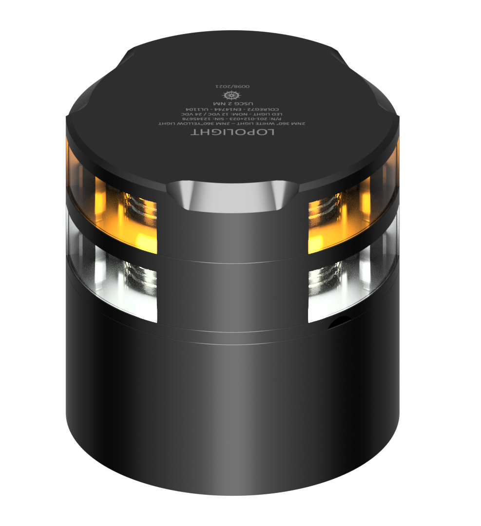 2nm 360° White + Yellow/Strobe w/Conn & Alu-baseCD 2nm 360° White + Yellow/Strobe w/Conn & Alu-baseCD